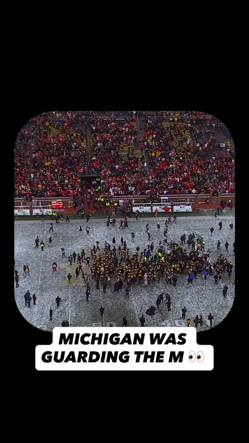 Michigan wasn’t letting Ohio State anywhere near the M 👀