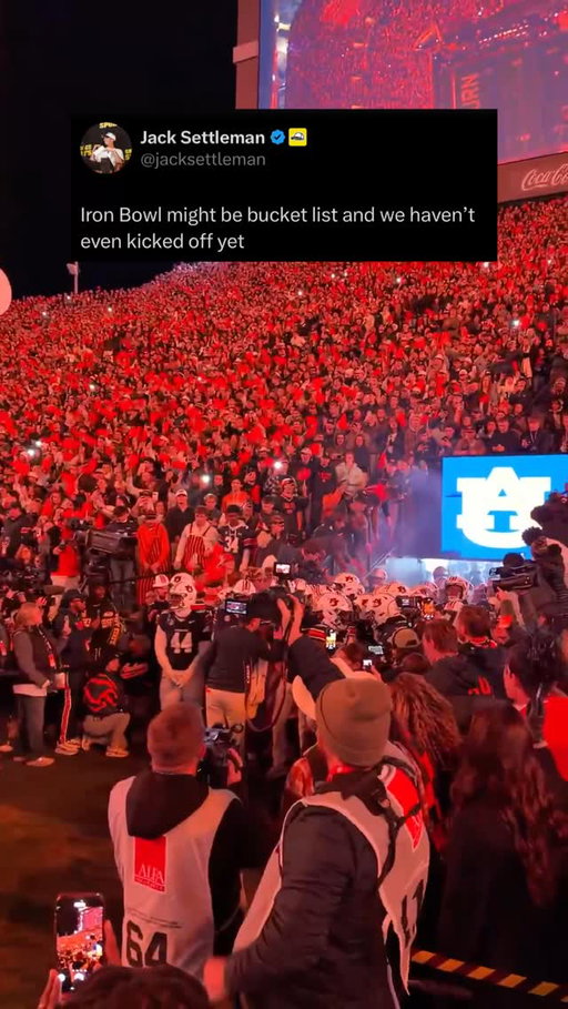 Jordan-Hare Stadium is ready for the IRON BOWL! 🔥