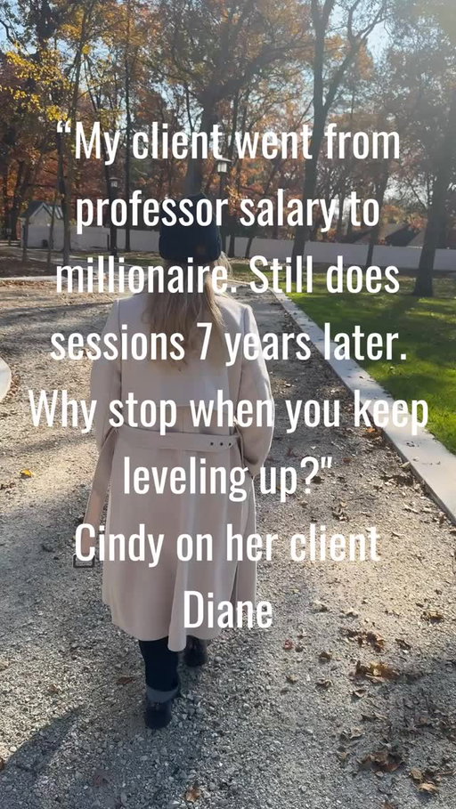 Diane came to me divorced, professor salary, struggling. Now? 

Millionaire with a TED talk, thriving business, amazing boyfriend.

Seven years later, still doing sessions. Her favorite win last week? Complete peace around family triggers that used to destroy her.

This is what happens when you commit to clearing blocks instead of collecting them.

BLACK FRIDAY: $100 off sessions (first time ever). I’ll find your blocks, show you exactly when you got them, help you delete them forever.

Say 🖤 before Sunday or pay full price forever.

#intuition #mindvalley #christmas #mindvalley #blackfriday