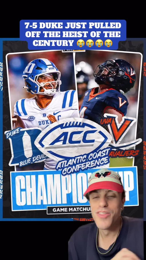 THE ULTIMATE CHAOS SCENARIO ACTUALLY HAPPENED 😭😭😹😹 #duke #collegefootball #cfb #cfp #collegefootballplayoff #acc #accchampionship #virginia #uva #smua #cal