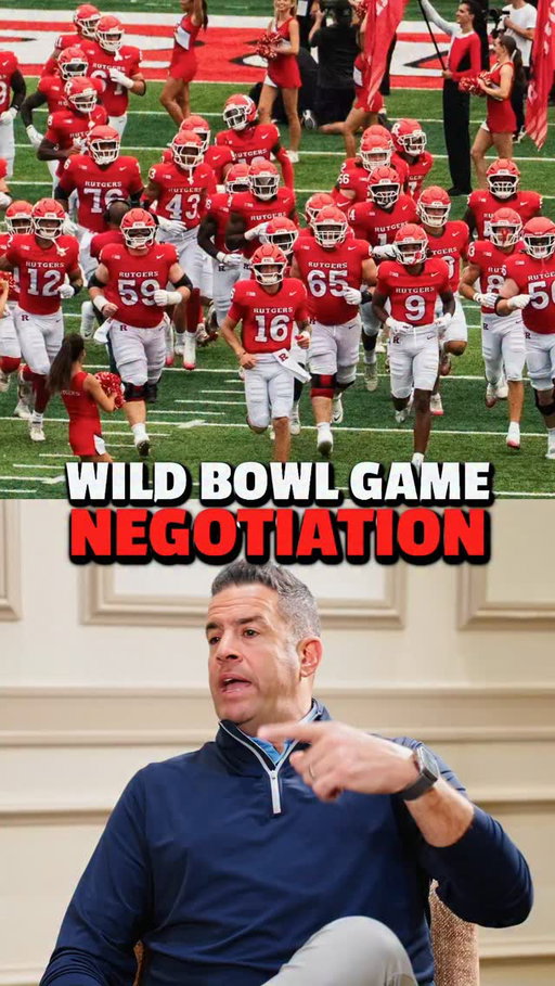 When he was the AD at Rutgers, @tim_pernetti was in bowl negotiations with a team that tried to make Rutgers buy double the required ticket allotment.

Pernetti wasn’t letting that happen. He told the story on @nextupwithab.

#collegefootball #cfb