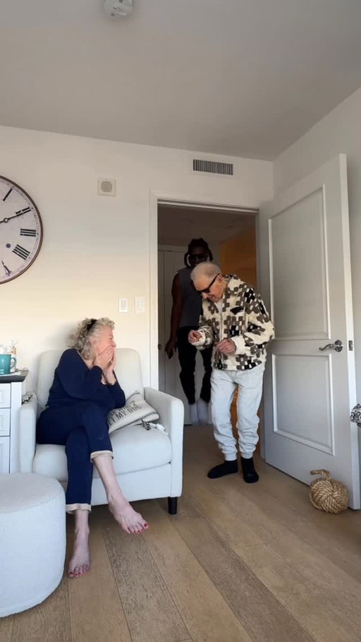 Frank modeled the FashionNova jacket and H&M pants for Pippa — this is not an ad, but we’re open to working with them — and there was just so much joy and laughter in the room. I was beyond happy and honored to be a part of it. I encourage everyone to be a light in every room they walk into. Add a little more value and be the change you want to see. I want to start creating more kindness moments for those in need, so if you want to support the cause, the link is in the bio — but please, no pressure. Thank you for your support, and remember to be kind to everyone.