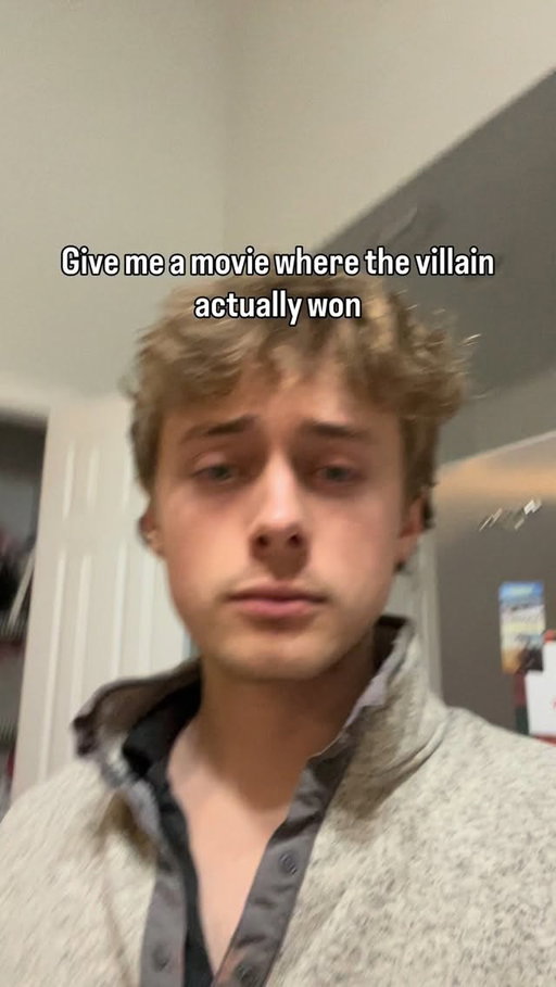 The movie is right now, and the villain is you not following me