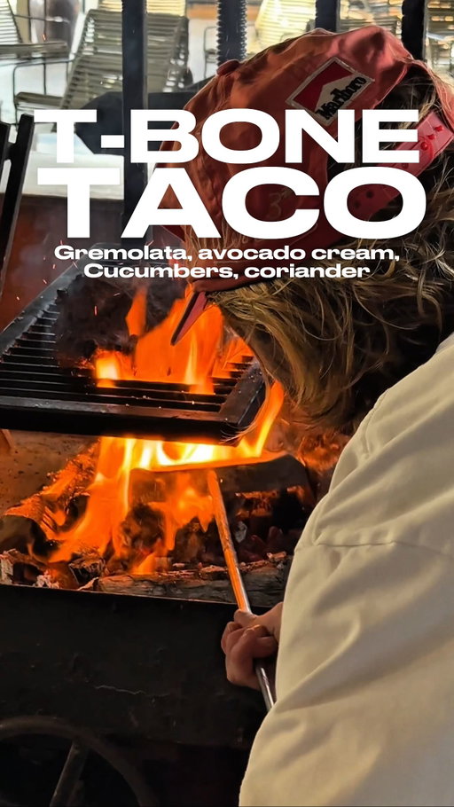T-bone taco
Gremolata, avocado cream 

#taco #steak #tacos #mexico