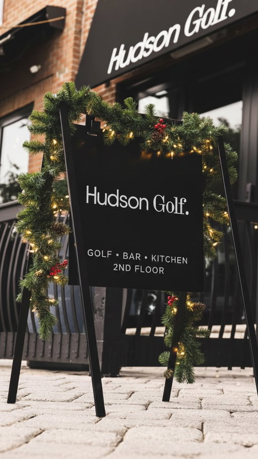 Such a blast decking out @hudsongolf for the holiday season! If you’re in the Hoboken area and looking for a fun night out, this is the spot. Work on your swing, eat insanely good food, and enjoy the cozy space. 

Bonus - they’re the only seed oil free establishment in Hoboken - a huge win for our health conscious friends!

#hoboken #hobokennj #hudsongolf
