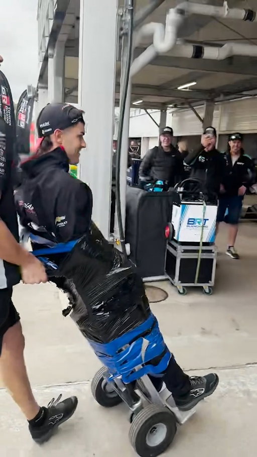 Special delivery for Blanchard Racing Team:
One (1) Jimmy Golding, securely taped and ready for 2026. 😂📬
All the best, mate!