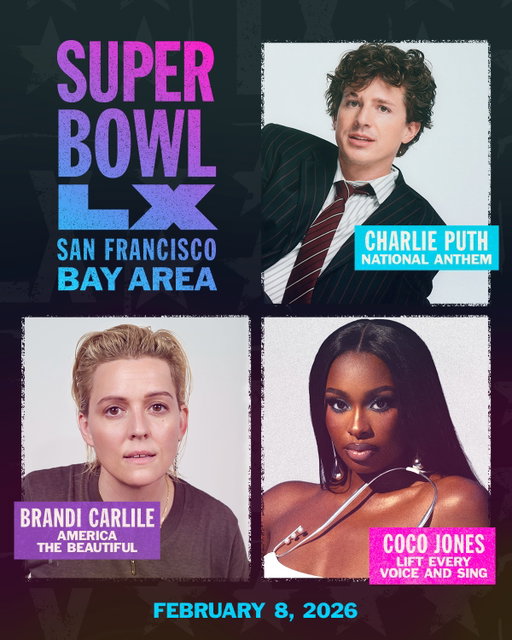 CATCH @charlieputh, @brandicarlile, and @cocojones in Santa Clara February 8th 2026!! #SBLX @applemusic @rocnation @snfonnbc