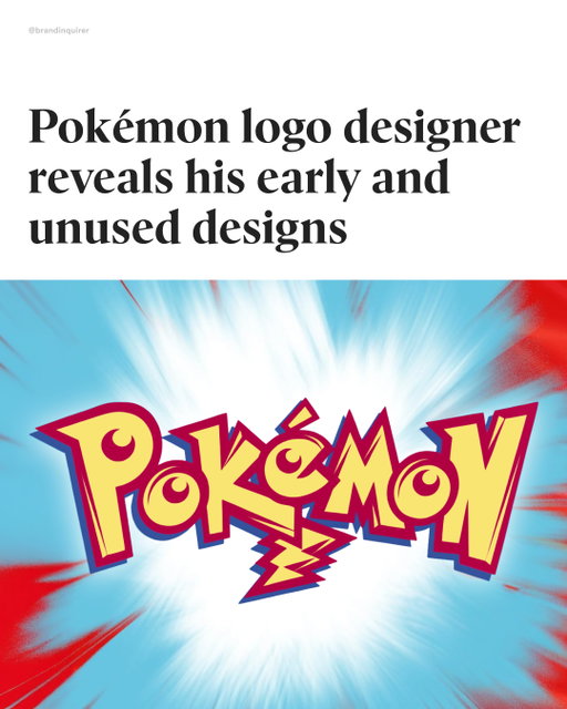Gotta Design 'Em All?

@chrismaple53, a Seattle-based designer, was commissioned in 1998 by Nintendo of America CEO Minoru Arakawa to create a logo, within one month, for their new video game, Pokémon, the Western adaptation of the Japanese hit Pocket Monsters.

Maple didn’t get any guidance beyond the requirement that the logo work on a GameBoy’s pixelated screen. He didn’t receive the games to play, but was given toys, illustrations of existing monsters, and an early Nintendo magazine.

Maple developed two final logo designs that were approved by Nintendo. One was released in 1998 and the other in 1999 with minor adjustments. Both crafted by hand and with the signature blue and yellow, likely inspired by the first Pokémon Blue and Yellow versions.

#branding #brandidentity #logodesign #graphicdesign #creativedirection #brandstrategy #logoinspiration #visualidentity #branddesign #logotype #typography #designinspiration #brandinspo #graphicdesigner #pokemon #pikachu