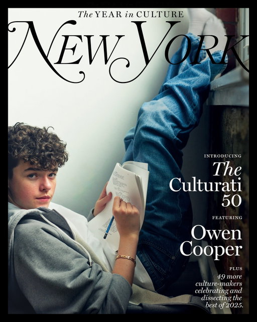 Introducing the #Culturati50, featuring Owen Cooper. This year, the actor disturbed and captivated viewers on ‘Adolescence,’ but what culture scared him the most?

It’s list-making season, and for our latest cover story, we asked 50 culture-makers to join us in anointing the best of 2025. The people who shaped entertainment this year evaluated the movies, TV, music, books, theater, and other amusing miscellany that shaped 2025.

At the link in our bio, find out which concert was the “best night” of 15-year-old Owen Cooper’s life and much more. 

Portfolio by @MarkSeliger.
Styling by @danieledley.
Executive production by Ruth Levy.
Production by Madi Overstreet. 
Postproduction by Rachel Crowe.
Tailoring by Susan Balcunas.
Style assisting by Grace Providencia Wagner and Lexi Lang.
Digitech by Will Foerster.
Photo assisting by Reggie Desilus and Jonas Søndergaard.
Grooming by Rheanne White using Bumble and Bumble at Tracey Mattingly.
Wardrobe by @Bottega Veneta (full look), @Bvlgari (jewelry).