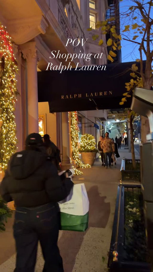 POV Shopping at Ralph Lauren. Should I buy the brown shearling jacket at the end?