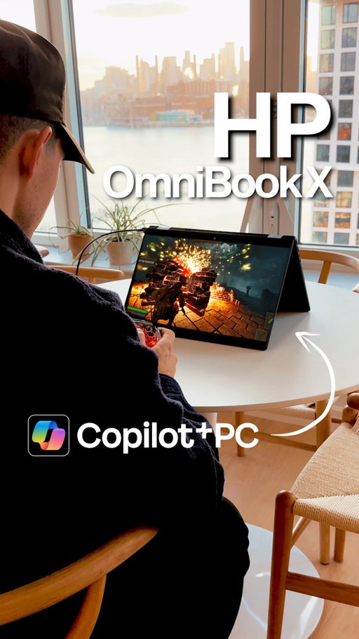 This laptop might just be the future of work productivity.
It’s the HP OmniBook X, a Copilot+ PC.
I’ve been using it for the past couple weeks…
And I gotta say…if you’re an entrepreneur, there’s one feature in here that’ll make you consider switching from everything else.
Here’s what it is…
When you’re on the go a lot, you’re not bringing a laptop, a tablet, and a gaming console.
It’s just way too impractical to bring all 3.
And so that means, most of us have to choose between work and play.
And let’s face it, usually we have to choose work
And so we all skip the play
But that’s why I’m obsessed with this laptop…
The Omnibook lets me switch between work and play whenever I want.
Now don’t get me wrong, it’s amazing for all my daily work

It’s a Copilot+ PC with AI features that can handle anything I throw at it across all my businesses
But it’s also powerful flexible enough to let me take a break and game at any time.
That flip screen is actually super sick.
All I need is this laptop, and a controller, and I’m good to go.
No need for a bulky console.
And when you’re traveling, having that as an option is so, so underrated.
There aren’t many laptops on the market with this much productivity functionality that also handle gaming this well.
Until I played with this laptop, I had no idea what I was missing.

Follow @kallaway for more videos like this

#ai #artificialintelligence #tech #technology #newtech #hp #hppartner #gaming #laptop #HPOmniBook #HPAIPCC #INeedItForWork @windows @HP #ad #HPOmniBook #HPAIPCC #INeedItForWork #CopilotPCs