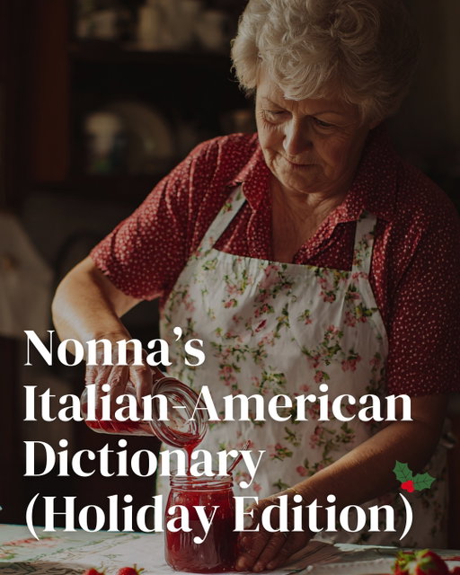 Nonna’s Holiday Dictionary is officially in session. 🎄

Swipe to study up before you embarrass yourself at the dinner table. 😉
