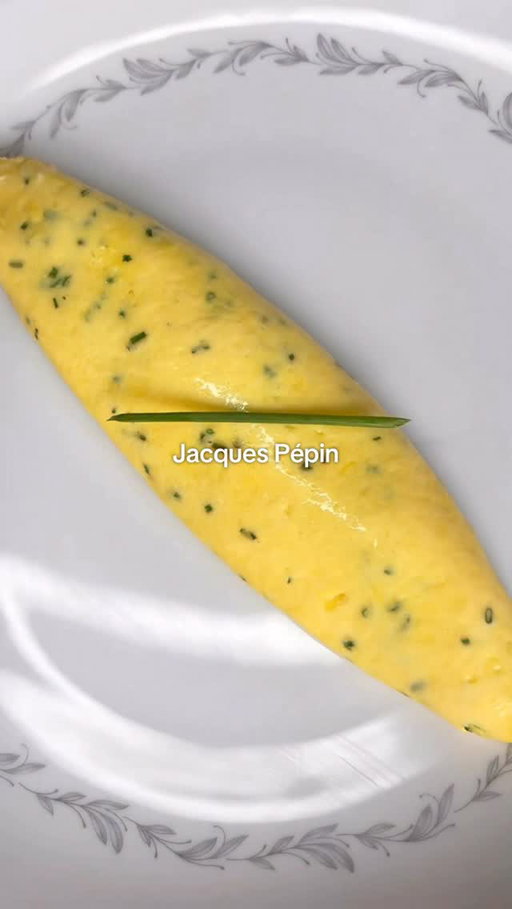 How to Make Jacques Pépin’s Classic French Omelette 🥚🇫🇷🥚🇫🇷

INGREDIENTS:
4 large eggs (for a 24 cm pan)
2 tbsp butter
1/4 bunch chives
fine kosher/sea salt

INSTRUCTIONS:
1. Crack your eggs into a small bowl, and whisk your eggs vigorously with a fork. When the eggs are well mixed and homogeneous, strain them through a fine mesh strainer into another container.
2. Finely chop your chives - should yield about 1 tbsp of chopped chives. Season your eggs with a good pinch of salt, and a pinch of chives.
3. In a non-stick pan, heat your butter over medium-high heat. When the butter is fully melted, and starts to foam up, add your eggs to your pan. Immediately turn your heat down to medium-low.
4. With a rubber spatula, vigorously scramble your eggs, moving your spatula in a circular motion around the pan. Simultaneously shake your pan, which will allow you to agitate your eggs even more effectively. You are looking for many very small curds to form.
5. Once the eggs have started to set, and the edges of your eggs are cooked, leave your omelette without touching it, to continue cooking 1-2 more minutes. 
6. Once the eggs are 3/4 of the way cooked, and the top of your egg is slightly wet to the touch, you can start rolling your omelette. 

RECIPE CONTINUES IN THE COMMENTS ⬇️

#classic #french #omelette #homecooking #recipe