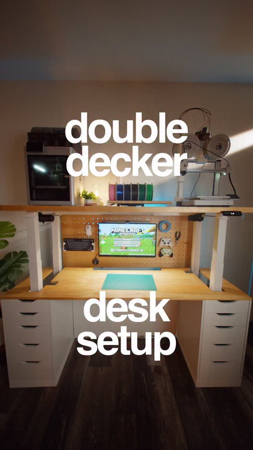 The Double Decker Desk 😌 I’m already thinking of upgrades to make, what should I do?