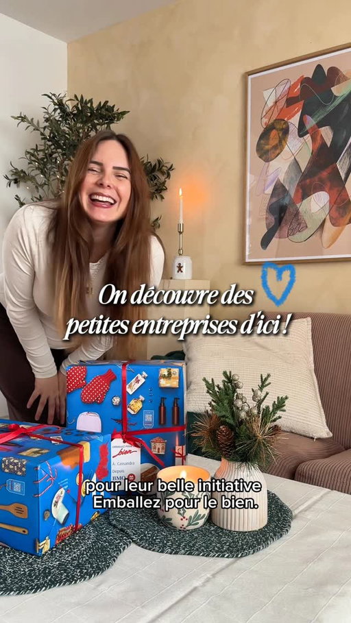 Je trouve ça beau de penser qu’à travers un simple cadeau, on peut faire une différence. 

C’est ce que j’aime de la campagne Emballez pour le bien de BMO : découvrir et encourager des petites entreprises d’ici, tout en gâtant ceux qu’on aime. 
Je pense que c’est ça, la vraie magie du temps des Fêtes! 💙

BMOEmballezPourLeBien.com 
@bmocanada #pub