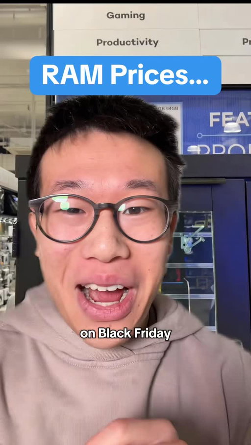 I bought the last RAM kit at Micro Center on Black Friday… 

#ramprices #microcenter #tonytechbytes