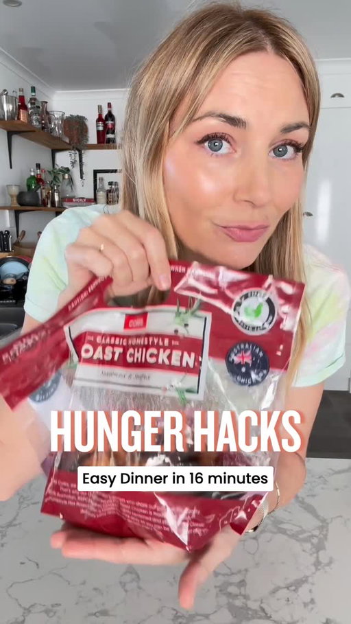 PSA: The Bachelor's Handbag is the only accessory you'll ever need. Grab one today and make a whole, incredible roast chicken dinner in under 20 minutes. No shredding, no fuss—eat it as nature intended: straight out of the bag! #mamamiaeats #roastchicken #bachelorshandbag #quickdinner #budgetfriendly #dinnerideas #hungerhacks