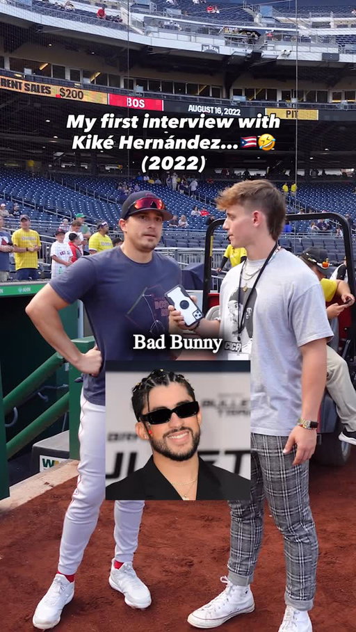 What a throwback😵‍💫 Crazy this was over 3 years ago now and it made me miss the Red Sox Kiké era🤯 Since this interview, we’ve seen Kiké Hernández a bunch and he’s always the man💯 He now has 2 more World Series rings since this was filmed and actually broke the Dodgers franchise record this past postseason for most playoff games played⚾️ Do you think Kiké and the Dodgers have a shot at 3 straight World Series championships? 👀💍 #redsox #dodgers #baseball