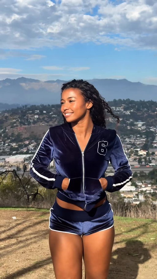 Velvet 
@fashionnova has 50%-99% off for cyber Monday…hurry!
I’m wearing their Sarah Velour Micro Short Set - Navy