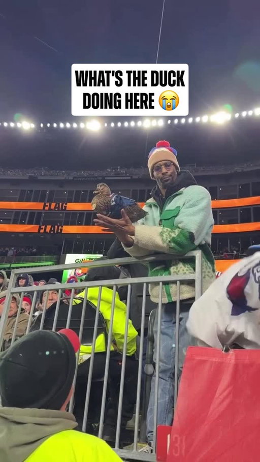 Duck even has a Patriots jersey on 😂

NYGvsNE on ESPN/ABC
Stream on #NFLPlus and ESPN App