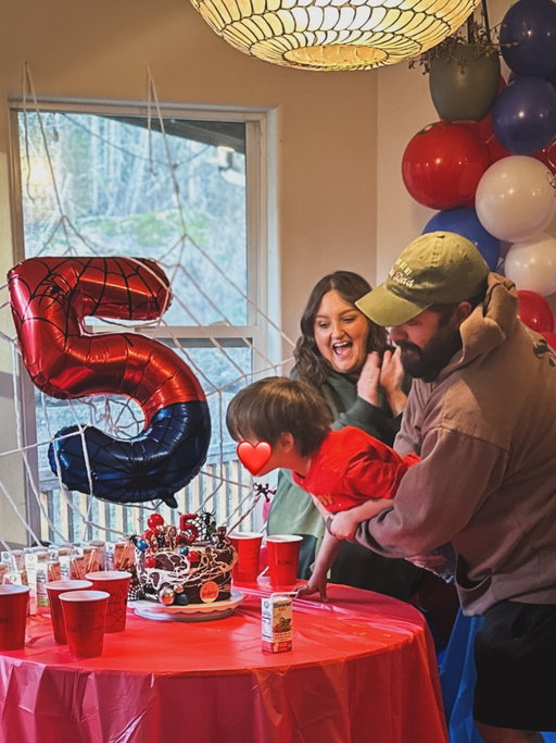 I cannot believe it’s been 5 years. 5 years ago I was giving birth to the most wonderful human I’ve ever known. My true best friend. The absolute love of my life. Being a mommy has been the biggest transformation I couldn’t have ever even imagined. My life has changed for the absolute better and every day with him in it is a treasure to the world. I am SO thankful I was able to experience the joy of motherhood. It is the most incredible thing I could never even begin to describe in words. FIVE. It feels fake.. it was just yesterday. Happy birthday my darling love ❤️ 
You are the smartest most inquisitive and absolutely hilarious
You love bluey, spidey, Gabbie’s dollhouse, storybots, blippi, inside out, tumble leaf and if you give a mouse a cookie
You love wrestling before bedtime and telling imaginary stories
Doing flash cards
Playing legos
Jumping on the treenet
Telling jokes
Sugar
Friends and family time
Burgermaster
And family hugs 
We love you buggy Lou. 💕