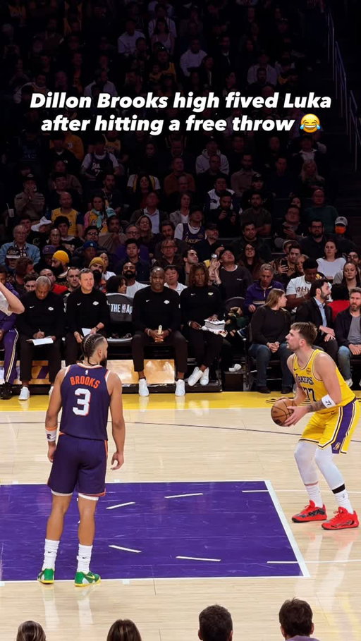 Dillon Brooks tryna get into Luka’s head 💀