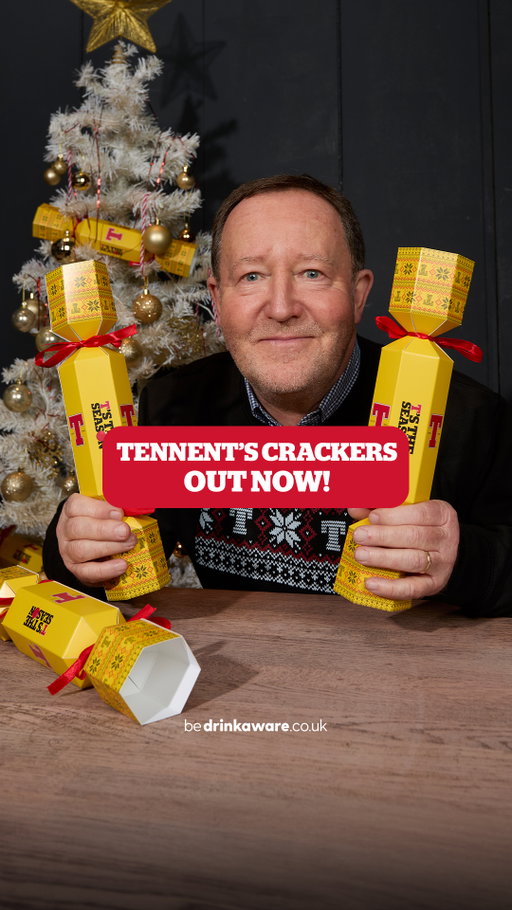 Say hello to Tennent’s Crackers - the only thing that’ll save Christmas dinner from terrible patter 👋🎅

We’ve teamed up with @johnniewatson and a line-up of top comedic talent from Scotland and NI to make some Christmas crackers that are exactly that. Cracking!

Inside every box you’ll find:

❤️ A donation to @lardereast and Well-Fed, helping families facing food insecurity enjoy a warmer, brighter Christmas

😂 A joke written by some of the funniest folk across Scotland & NI

🎁A fanTastic prize - from private brewery tours and signed Scotland shirts to must-have Tennent’s merch

Stocks are limited, grab yours from the link in our bio now.