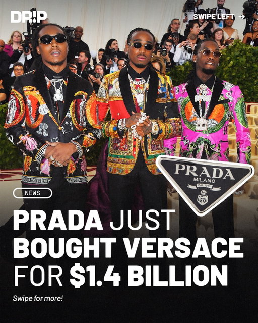 Prada has officially closed its $1.4 billion cash acquisition of Versace ‼️

The deal combines two of Italy’s most iconic fashion houses under the Prada Group. Experts say the acquisition could strengthen Versace’s global reach and support its long-term growth strategy.

Y’all hyped for the future of Versace ⁉️