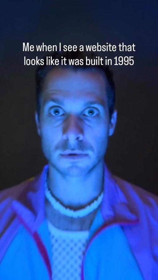 “Leave 1995 in 1995. Build with Webflow.” #ad