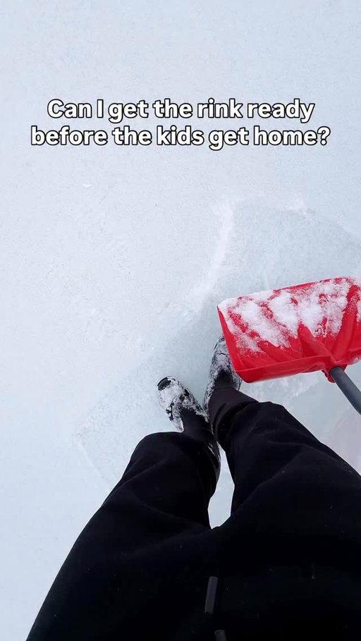It’s still not fully frozen, but I think if I put a few floods on top it will be thick enough to skate on by the time the kids get home from school. #hockey #canada #canadian