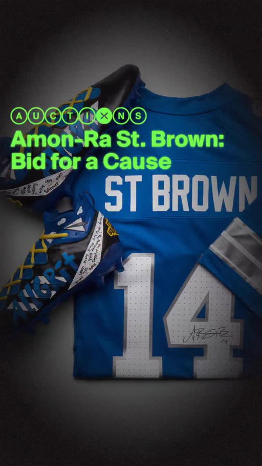 As part of the NFL’s #MyCauseMyCleats initiative, @amonra_stbrown is teaming up with StockX to support the @stbrownfoundation, helping kids reach their full potential through fun and meaningful learning.

Bid on Amon-Ra’s custom, game-worn adidas cleats, designed by students from East Jordan Middle School’s Shoe Club and brought to life by @thesurgeon , along with his signed Lions jersey. 100% of net proceeds benefit the St. Brown Foundation.

48 hours only. Link in bio to bid.
#GivingTuesday #MyCauseMyCleats
