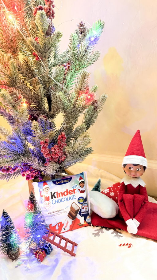 #KinderPartner
This holiday season, create simply wonderful traditions with @KinderUS and @elfontheshelf. 🎄🍫 Find the limited-edition Kinder Chocolate packs at your local stores, unwrap your exclusive Let’s Story! card, and unlock magical stories from The Elf on the Shelf Santaverse on the free Applaydu app with Kinder Chocolate®. 📲✨ Gather your family, savor the creamy milky filling, and start making memories that last. ❤️ Grab your Kinder Chocolate pack today and begin your holiday adventure!

What’s your favorite holiday tradition to enjoy with your little ones? 🤶🏾❄️