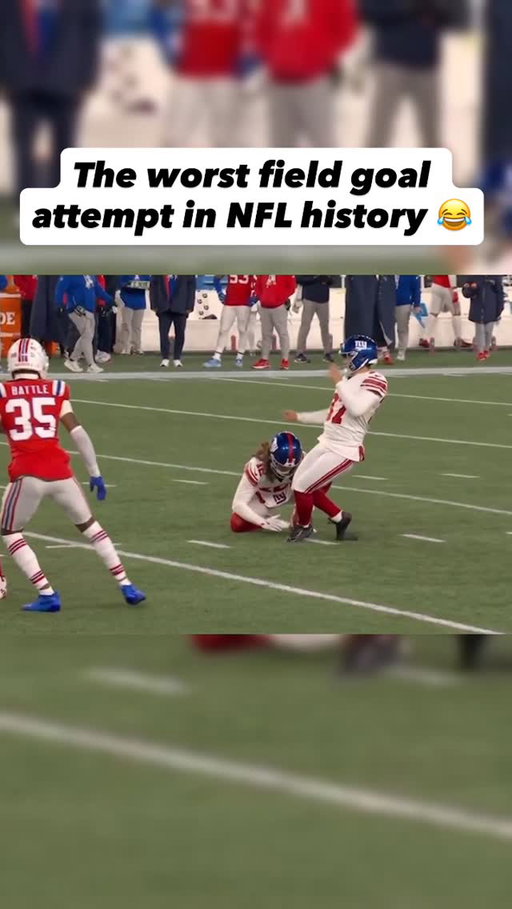 Younghoe Koo really might’ve had the worst field goal attempt in NFL history on Monday Night Football vs. the Patriots 😂 

The New York Giants can’t get out of their own way these days!

#nfl #football #newyork #newyorkgiants #bigblue #sportshighlights #larrydavid