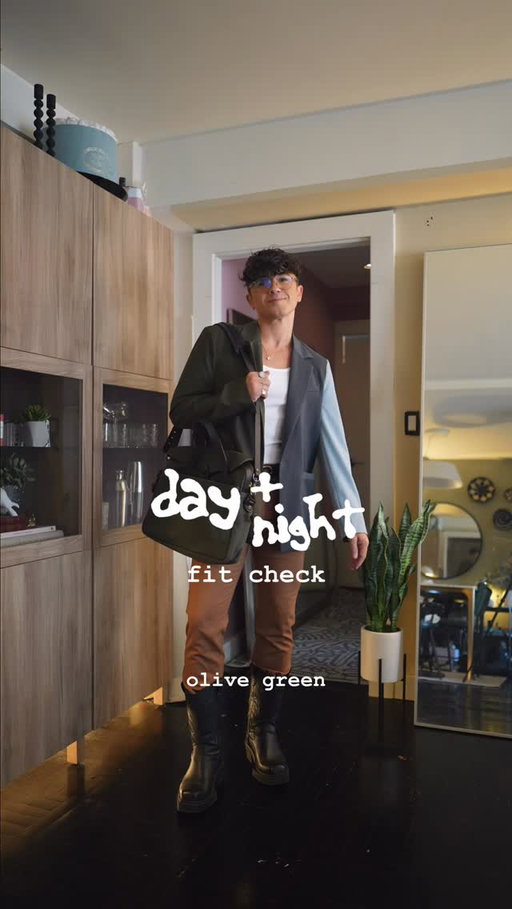 day + night fit check: olive green 🌿 which look do you prefer? 🫰🏼 • apologies if you saw this video yesterday, had to repost bc IG removed the audio 😅 oops!
-
I’m wearing: [daytime] → @asos_man blazer + @theory__ pants + @asos boots + @calvinklein tank + @filson1897 bag + @eyebuydirect glasses + @maisonmargielafragrances #JazzClub fragrance … [nighttime] → @asos jacket + @zara @zaraman set + @newbottega boots + @acnestudios bag + @trudon #Mortel fragrance