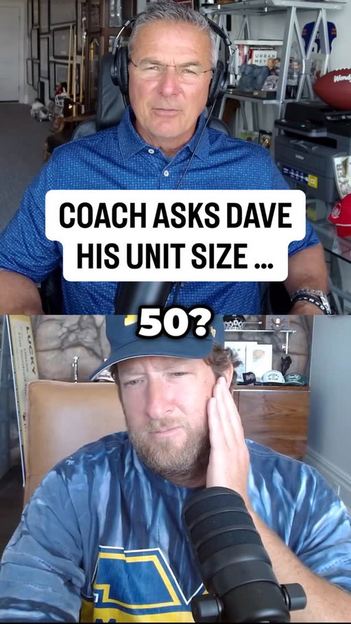 Dave might be $50k lighter after the Michigan loss. 

Watch this week’s show with @stoolpresidente @urbanmeyercoach @rob.stone5 @markingramll