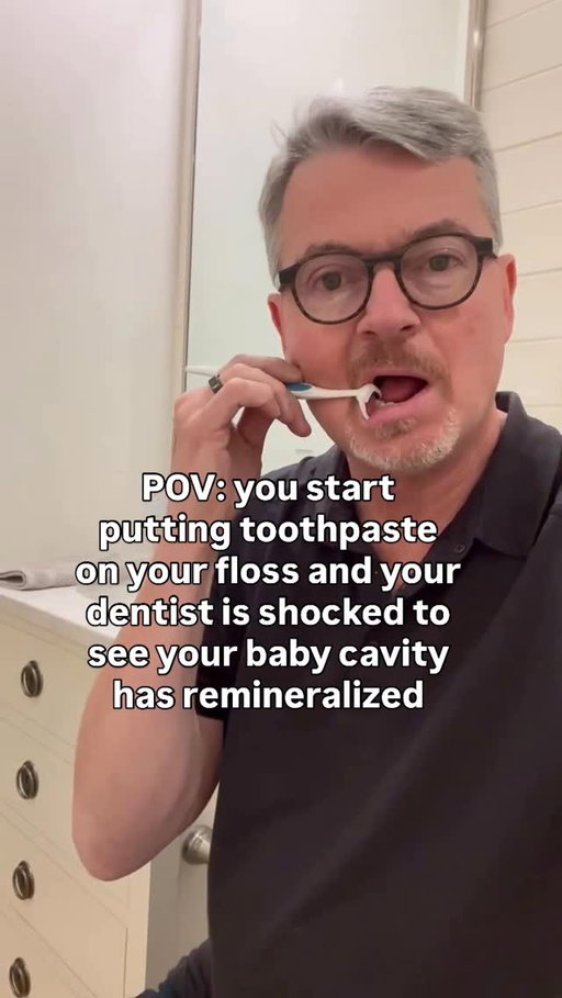 I love this trick, but I wouldn’t use just any toothpaste.

Researchers at the University of Texas found that Fygg toothpaste performed just as well as fluoride toothpaste. Study: PMID: 40744295 

Comment TOOTHPASTE and I’ll DM you a link! 

Have you tried this trick yet?