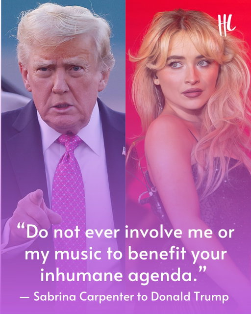 Sabrina Carpenter did not mince words while replying to a White House video about ICE raids and immigrants in America, which was synced to her famous song "Juno." 

"This video is evil and disgusting," Sabrina wrote in response. "Do not ever involve me or my music to benefit your inhumane agenda." 

The clip included footage from a protest against ICE before it cut to agents handcuffing people. (📸: Getty Images)