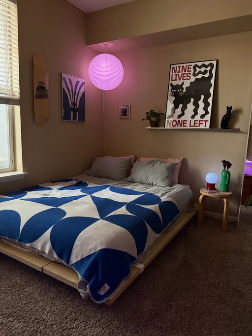 cozy moments at home 🌀
*
* 
Interior design - cozy living - cozy home - midcentury modern - living room design - colorful home - chrome interior - bauhaus design - colorful decor - cozy apartment - apartment inspo - home inspo
*
*
#interiordesign #apartmentinspo #homeinspo #bedroomdesign #mylvngrm