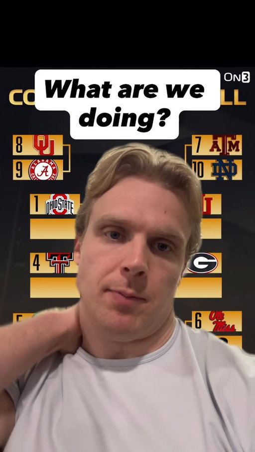 I think the committee has been trying to makeup for their ranking of Miami since putting them at #18….

But this playoff structure is hot trash.