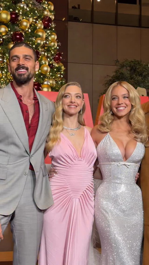 They clean up nice. The cast of The Housemaid at the New York Premiere.