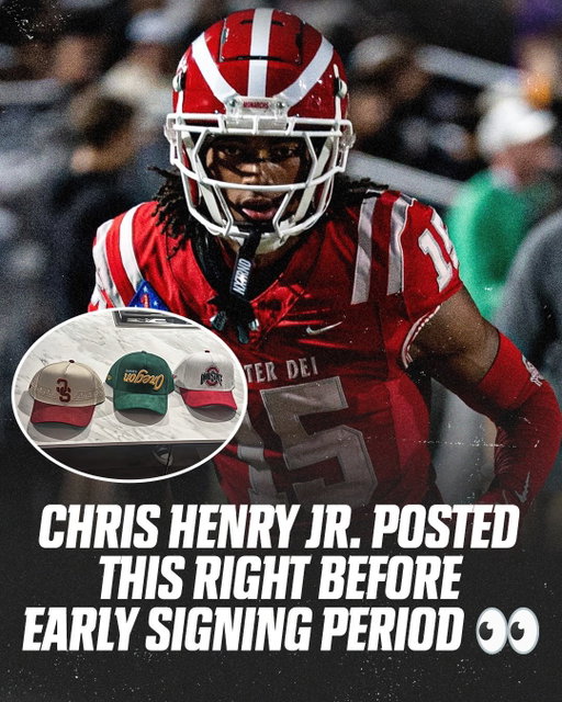 Where will the No. 1 WR in America sign to? 👀

Henry Jr. originally committed to Ohio State in July 2023. 

(via @chriishenryjr)