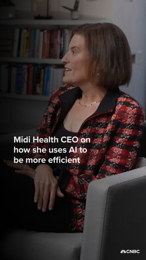Midi Health CEO and co-founder Joanna Strober says she uses ChatGPT every day and has consulted AI versions of business icons, including legendary investor John Doerr.

Tap the link in bio to listen to the full CNBC Changemakers and Power Players podcast.