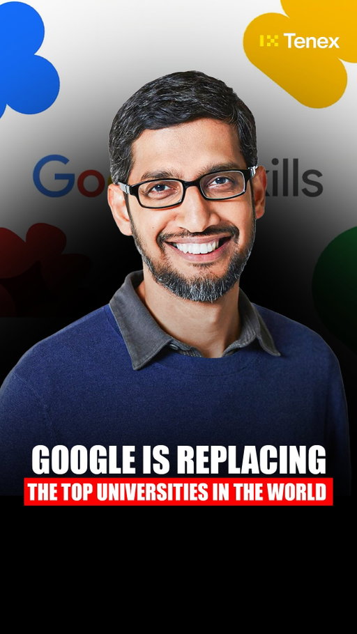 Google is replacing the world’s top universities, and nobody’s talking about it.

They launched Google Skills, a platform where anyone can learn real job-ready AI skills directly from Google, many of them completely free.

And these aren’t generic online courses.

Google is teaching the same skills companies actually hire for, like prompt engineering, machine learning, and data analytics.

aka the exact skills companies like Google, Walmart, Deloitte, and Accenture are hiring for right now.

So while universities still matter, the future of education might be faster, cheaper, and built directly by the companies shaping the economy.

To learn the AI skills that actually matter and get ahead of everyone, comment the word “Tenex” to subscribe to our newsletter.

#ai #education #google #skills