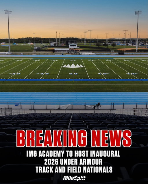 🚨BREAKING: IMG Academy to host inaugural 2026 Under Armour Track and Field Nationals, a first for Florida

The meet will take place May 29-31, 2026, with both high school and middle school divisions competing across the three days at IMG Academy’s state-of-the-art Rekortan gel track - currently the only gel-based track in the world.

Check out the FULL ARTICLE with more information at the link in our bio or at the link in our story