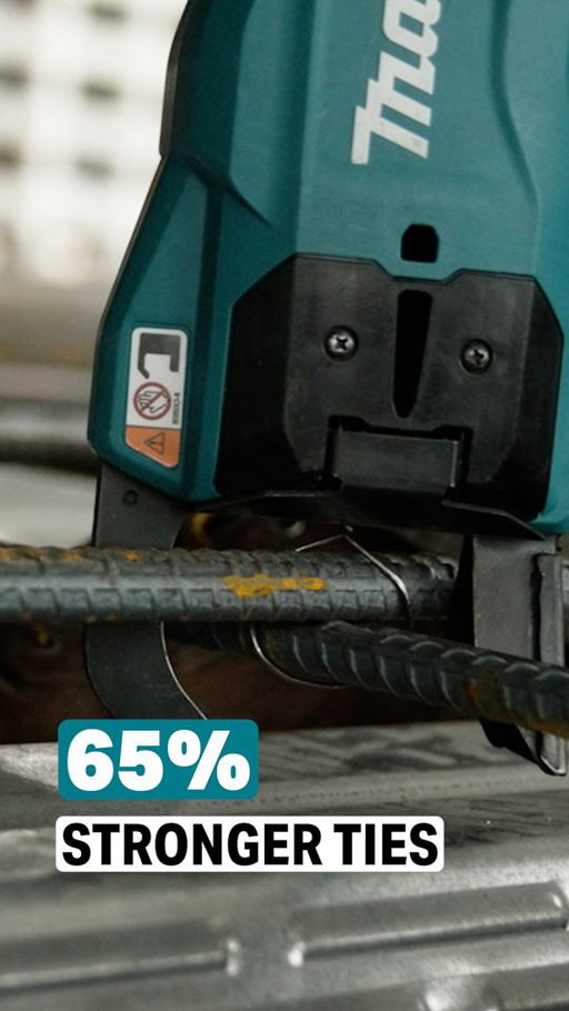 The 40V max XGT® 16 Gauge Rebar Tying Tool (GRT01) is the world’s first 40V max 16 Gauge Rebar Tying tool. It’s engineered for stronger ties, deep tying capacity, and greater efficiency as it dispenses the exact amount of wire each tie needed to cut production costs and get more savings per tie.

#makitausa #makitatools #makitaxgt