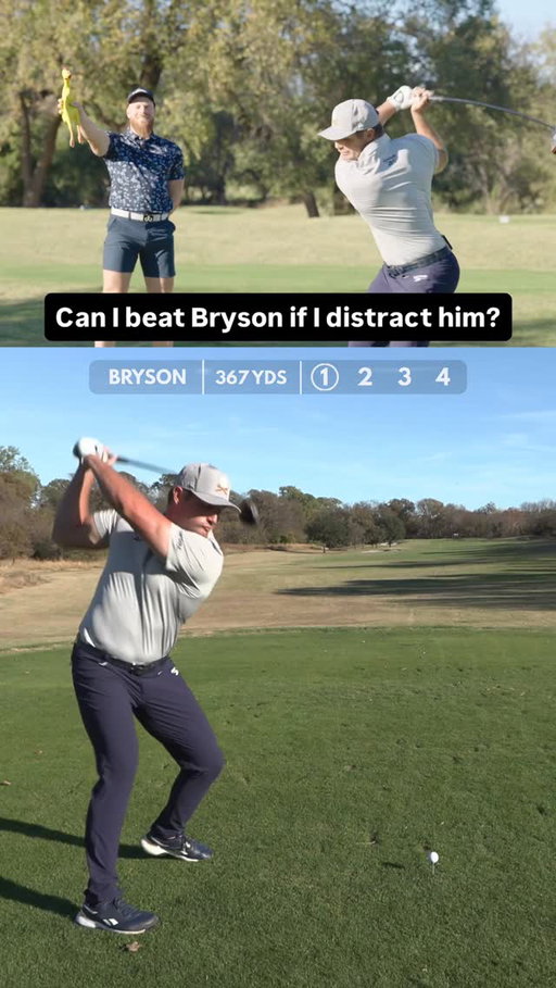 I distract @brysondechambeau on every shot!🫣Will it help?

VIDEO DROPPING SOON 👀 

#golf #brysondechambeau #golfing