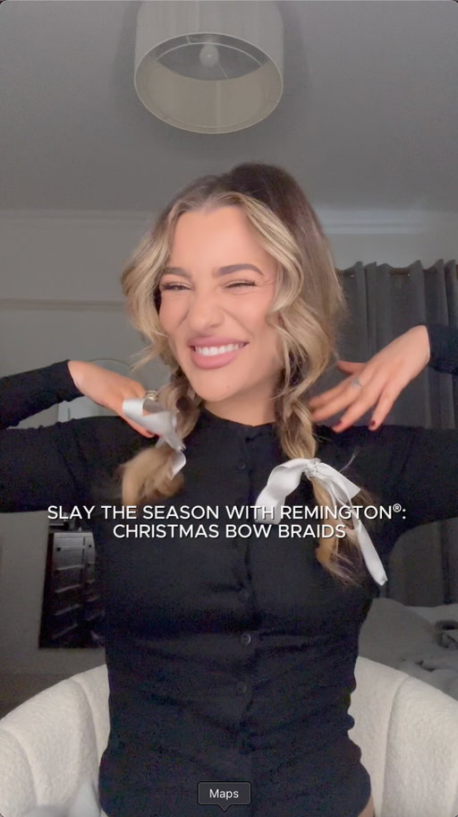 Bow braids for the Christmas countdown 🎀

Using the REMINGTON® AIRvive™ slim straightener to get that smooth, glossy base before braiding + adding the cutest little bow moment.

Cosy, easy, and so festive ✨

#RemingtonUK