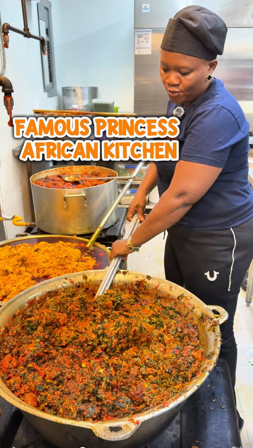 📌 @thefpak The Famous Princess African Kitchen! 🇳🇬 This is a popular Nigerian restaurant serving up delicious traditional foods! Had an amazing time meeting Princess and seeing these amazing dishes being prepared. If you haven’t had Nigerian food, you have to get the fufu (with your dish of choice) and the jollof rice, but don’t hesitate to explore the whole menu 🤗 Thank you Princess for being so patient with my hopeless pronunciation of the dishes! 😅🩷

⏰ Hours: 
Open Tues–Sat 2–10 PM (Fri & Sat until 11)
Closed Sun & Mon

📌 17036 W Little York Rd, Houston, TX 77084

#houston #houstonfoodie #houstonfood #houstontx #htxfood #nigerianfood #africanfood #westafricanfood #westafrican #nigerian #houstonfoodblogger