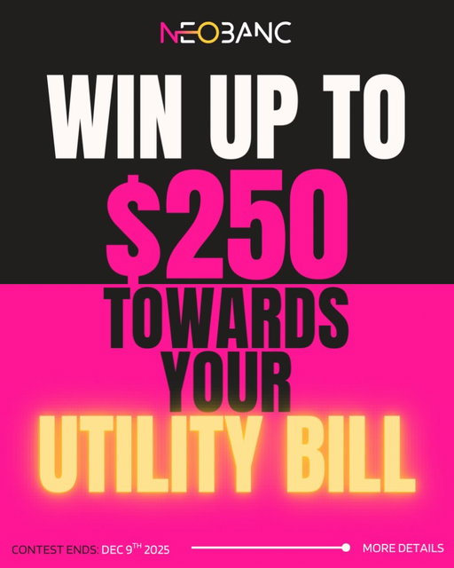 Utility bills are wild right now… so we’re covering up to $250 for one of YOU. 💡💙

How to enter:
❤️ Like
👤 Follow @neobanccom
💬 Tag a friend (1 tag = 1 entry)
⭐ Share to Story + tag us = 10 bonus entries
🔁 Unlimited entries — tag away!

Rules:
📅 Starts: Dec 3, 2025
⏳ Ends: Dec 9, 2025
🏆 Winner announced: Dec 10, 2025
📍 Canada only (QC excluded)
🔞 Must be 18+
💙 Open to new + existing users
📩 Winner will be DM’d from this account
⚠️ Not sponsored by Instagram/Facebook
🔗 Full rules → link in bio

About Neobanc:
We help Canadians earn cashback on bills, rent, and everyday expenses, especially when it matters most.
Check the app to see if your biller is supported (we’ve got hundreds).

#Neobanc #GiveawayCanada #UtilityBills #HydroBill #SaveOnBills #CashbackRewards #CanadianFintech #BudgetSmart
