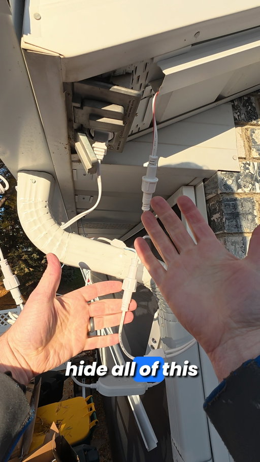 Appeck Permanent Outdoor Lights Pro Track Install with Splitter
@appeckofficials 
 #ad